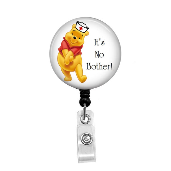 Personalized Winnie The Pooh Nurse - Retractable Badge Holder - Badge Reel  - Lanyards - Stethoscope Tag – Butch's Badges