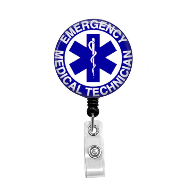 Emergency Medical Services - Retractable Badge Holder - Badge Reel
