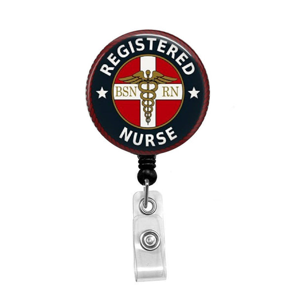 MSN, RN, Registered Nurse - Retractable Badge Holder - Badge Reel -  Lanyards - Stethoscope Tag – Butch's Badges