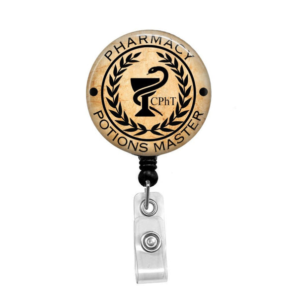 CPhT, Pharmacy Tech - Retractable Badge Holder - Badge Reel - Lanyards -  Stethoscope Tag – Butch's Badges