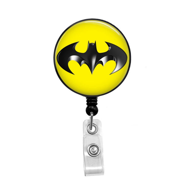 Batman Retractable Badge ID Holder Belt Clip or Alligator Swivel Clip 
