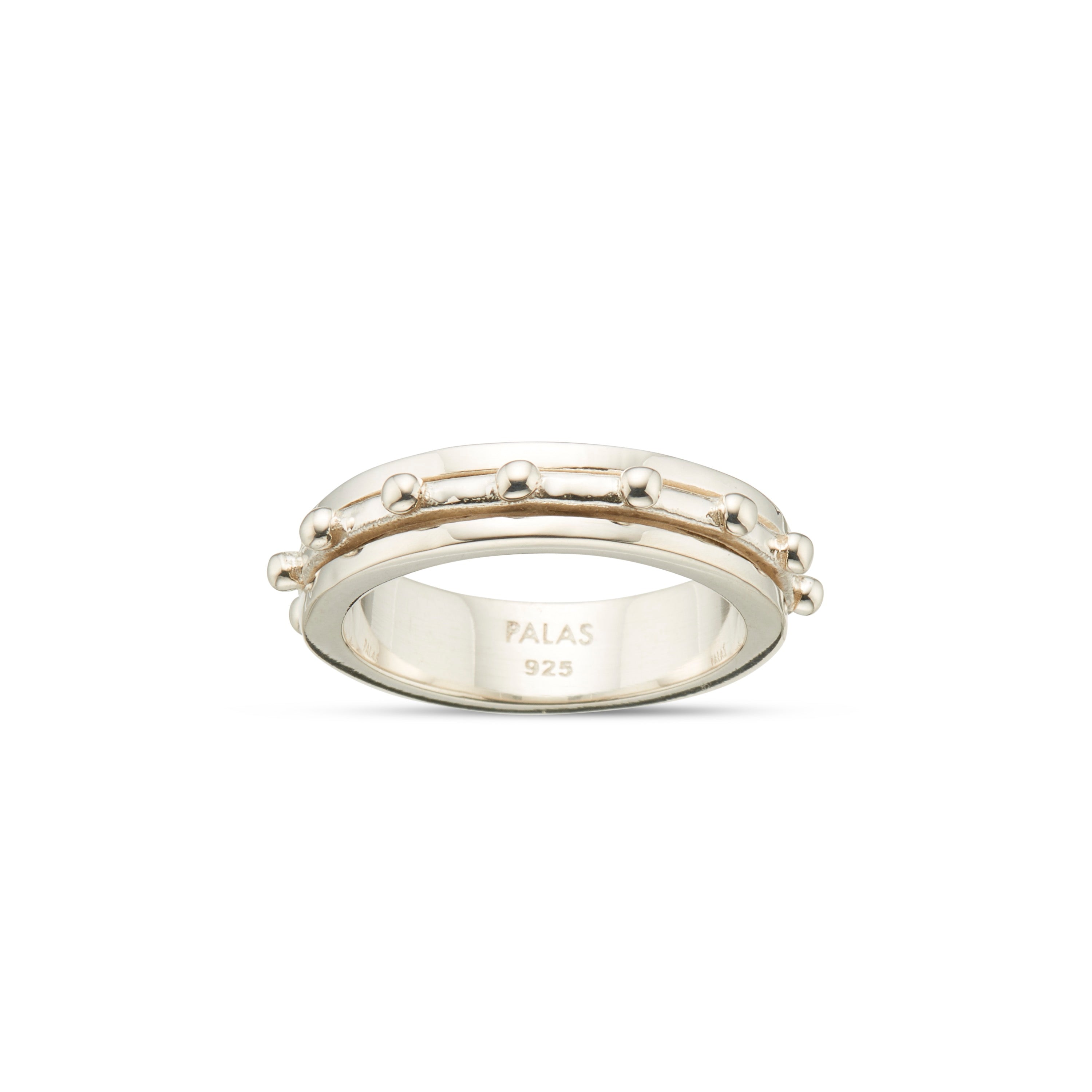 Chain Spinner Ring, Peaceful Lotus