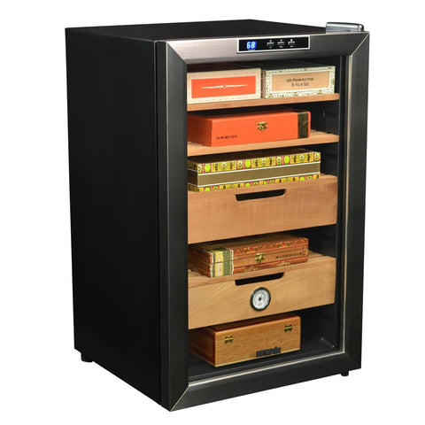 The Remington Electric Cabinet Humidor by Prestige - 2000 Cigar ct