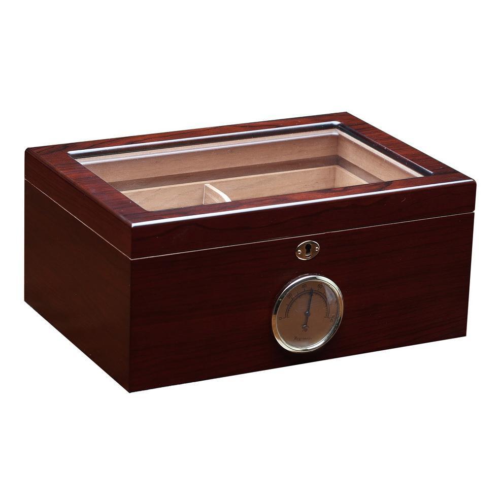 The Berkeley Humidor with Glass Top by Prestige Import Group - 100 Cig ...