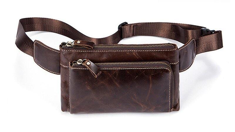 leather fanny pack purse