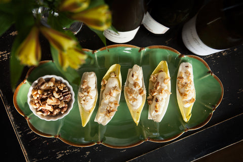 Blue Cheese, Honey & Shallot Spread Endive Appetizer