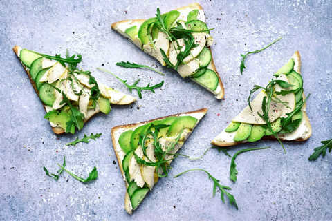 Chicken, Cucumber and Avocado Toast