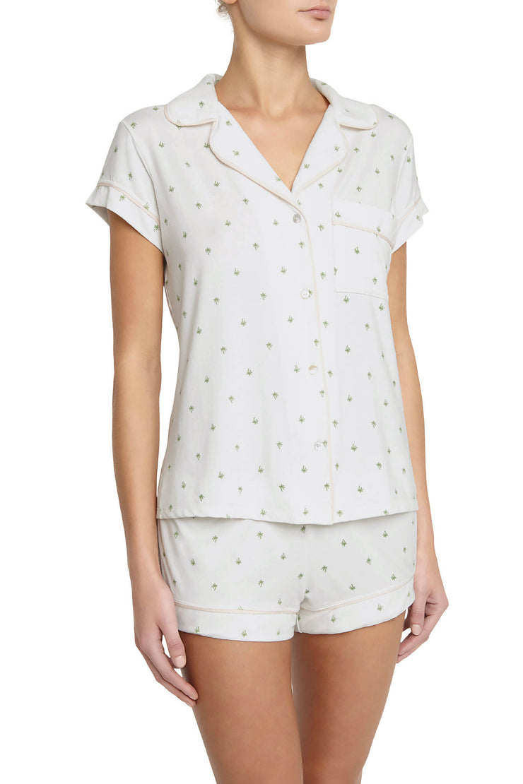 Eberjey Palm Tree Short PJ Set – Dusk & Dawn