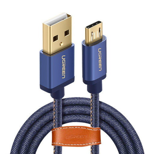 UGREEN Micro USB Cable Denim Braided Fast Charging Cable USB to Micro USB Data Cable-Micro USB Cable-UGREEN-brands-world.ca