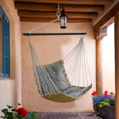 Hanging Rope Hammock Chair Swing Seat - Lazy Daze Hammocks
