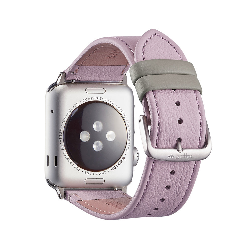 Adria Pink - Apple Watch Leather Band and Strap-38mm-40mm-42mm-44mm –  HappyStraps