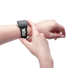 Load image into Gallery viewer, Fck Racism Black Apple Watch Band