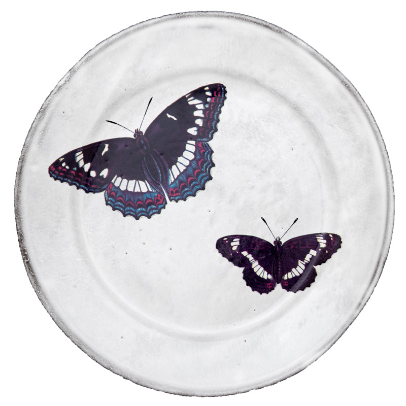 John Derian x Astier de Villatte- Flying Butterflies Plate