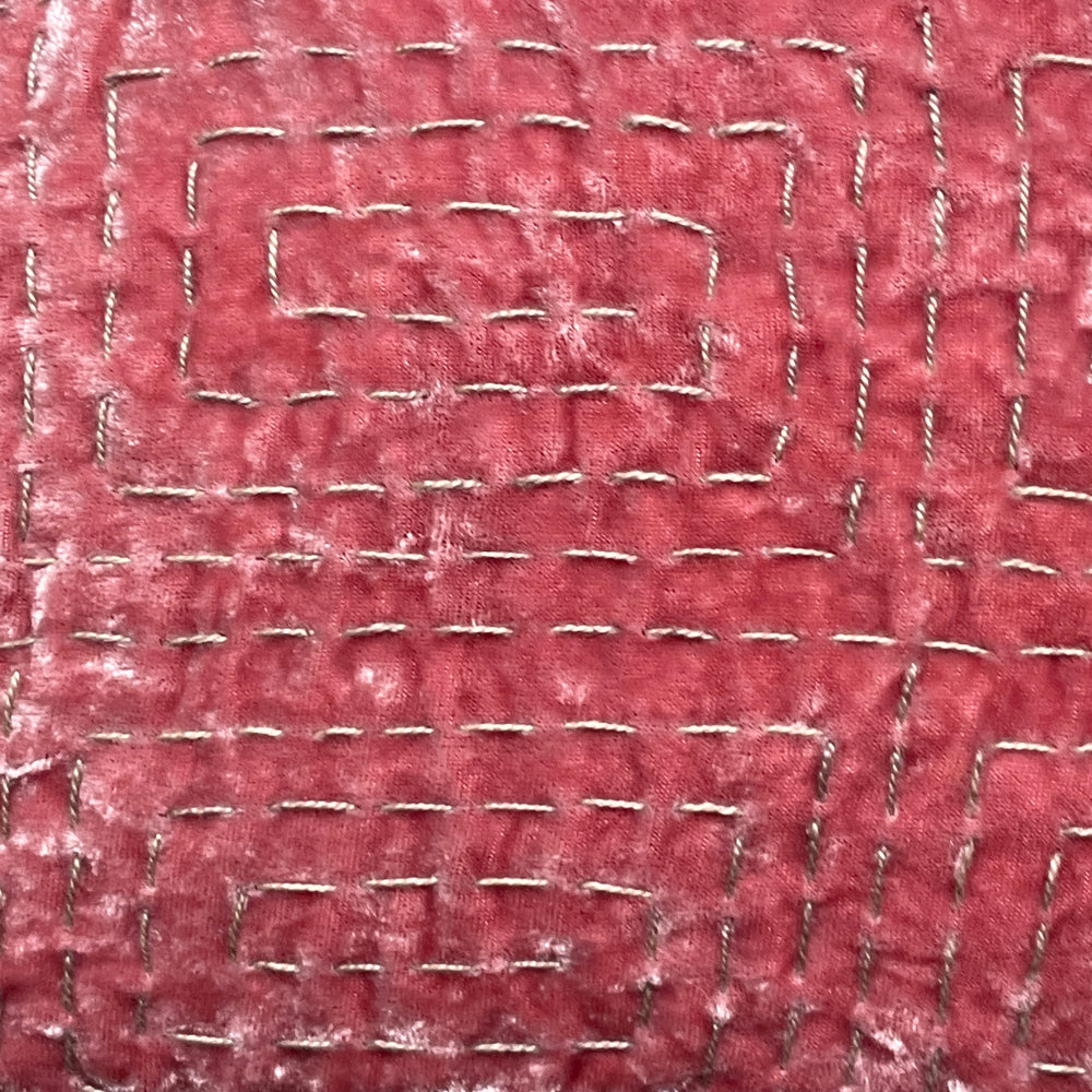Metril Silk Velvet Cushion in Cyclamen