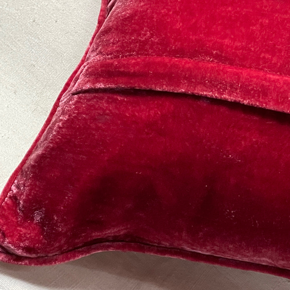 Metril Silk Velvet Cushion in Watermelon