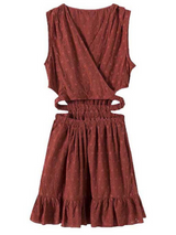 'Sally' Wrap Crochet Cut-out Dress