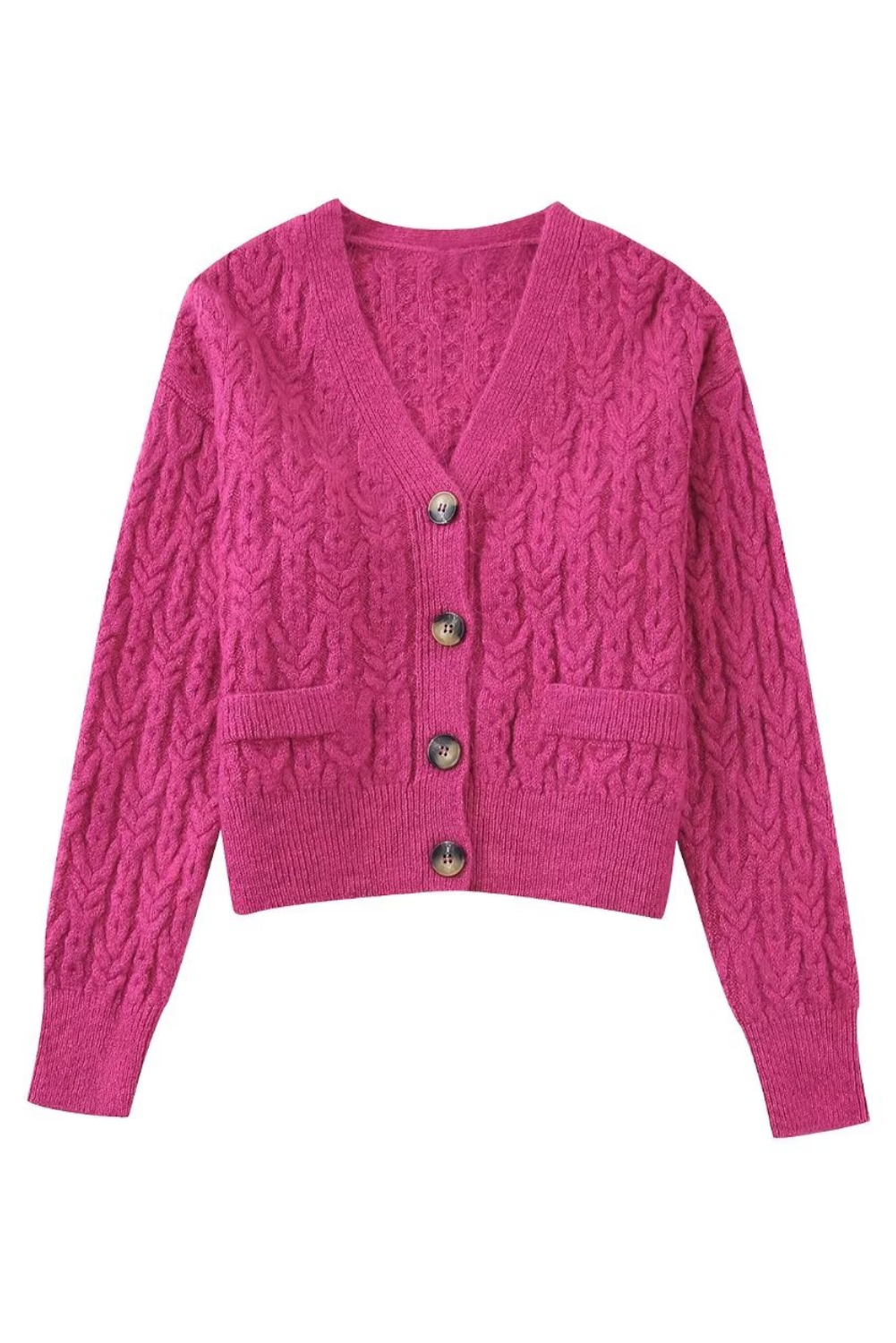 PUR cable handknit cardigan （池田泉）-