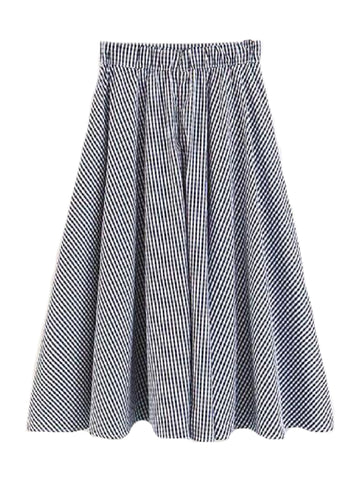 Shop the latest Pencil Asymmetrical A-line Denim Neoprene Flared Skirt