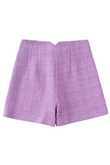 'Teggy' Tweed High-rise Shorts