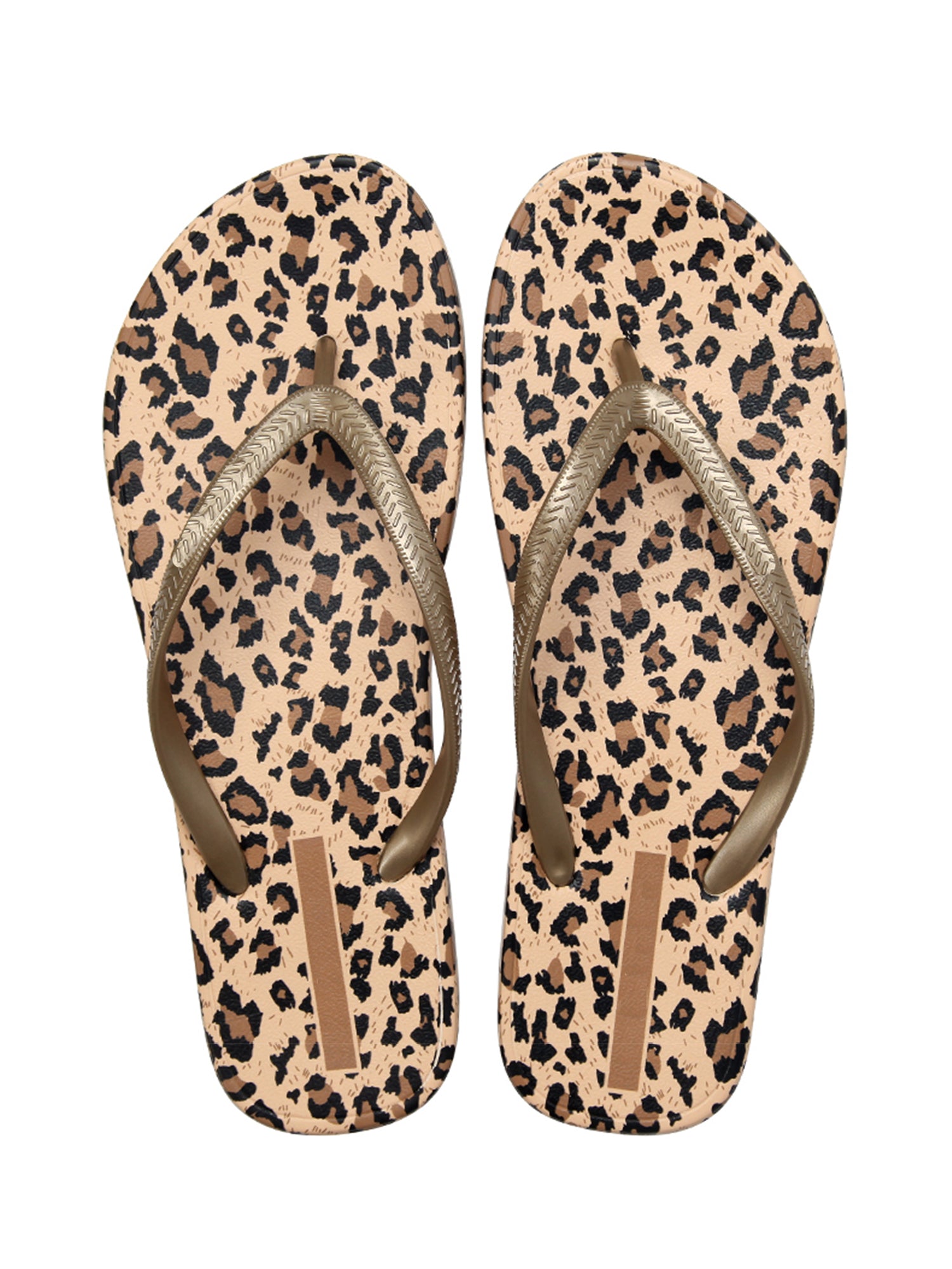 womens leopard print flip flops