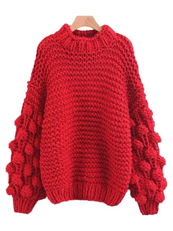 Clora' Pom Pom Sweater (3 Colors 