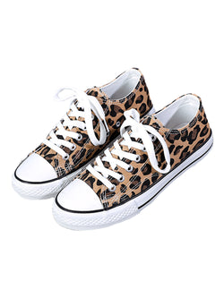 leopard low top sneakers
