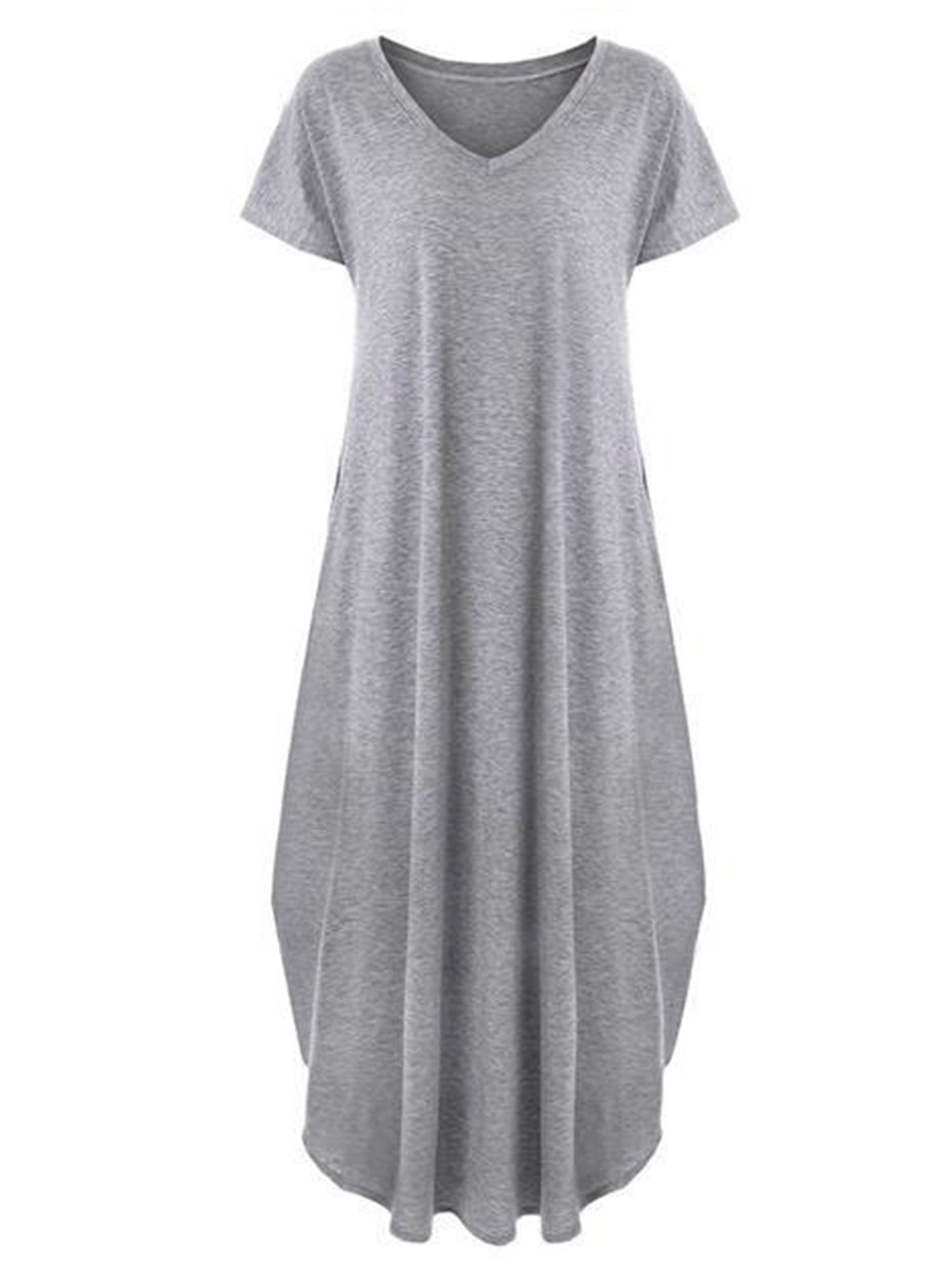 v neck t shirt maxi dress