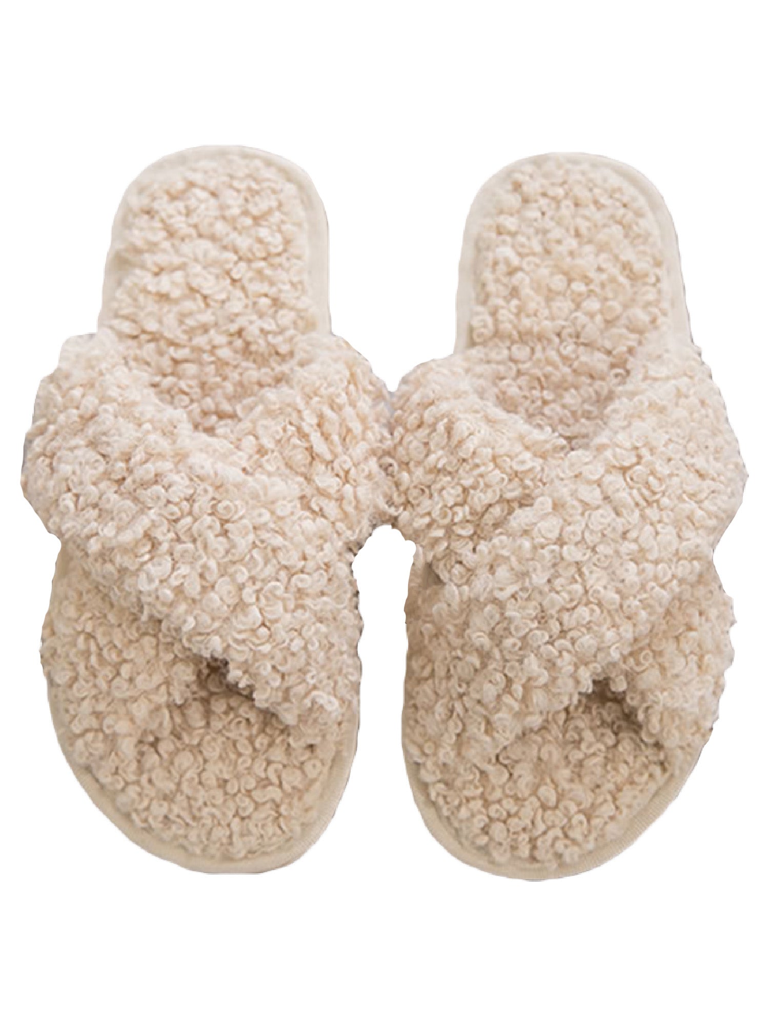 white cross slippers