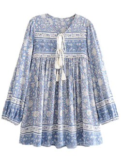 bohemian tassel dress