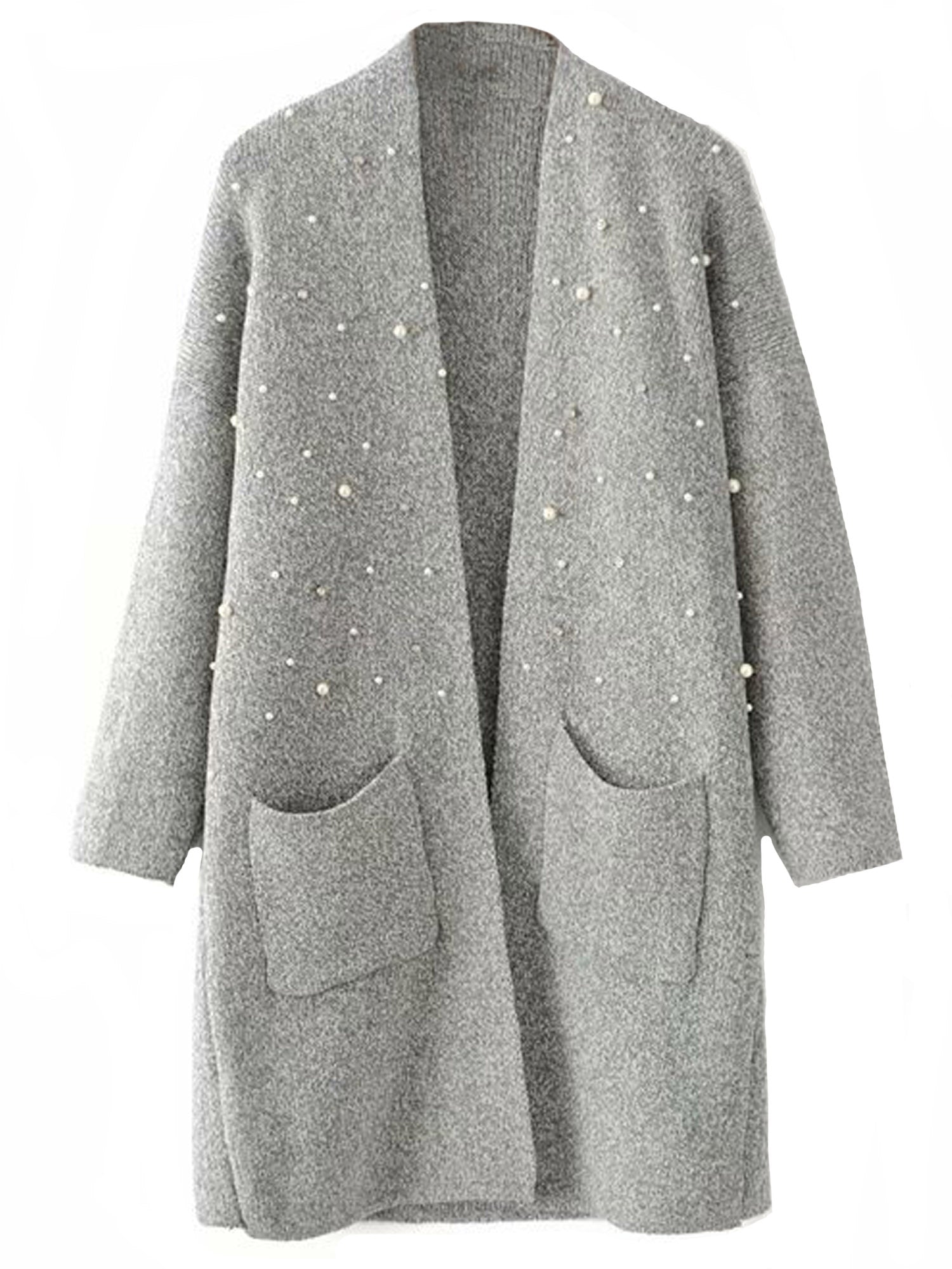 'Jennifer' Pearl Studded Cardigan (4 Colors)