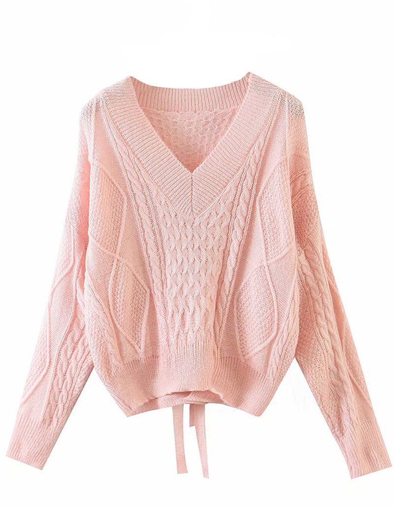 tie back sweater