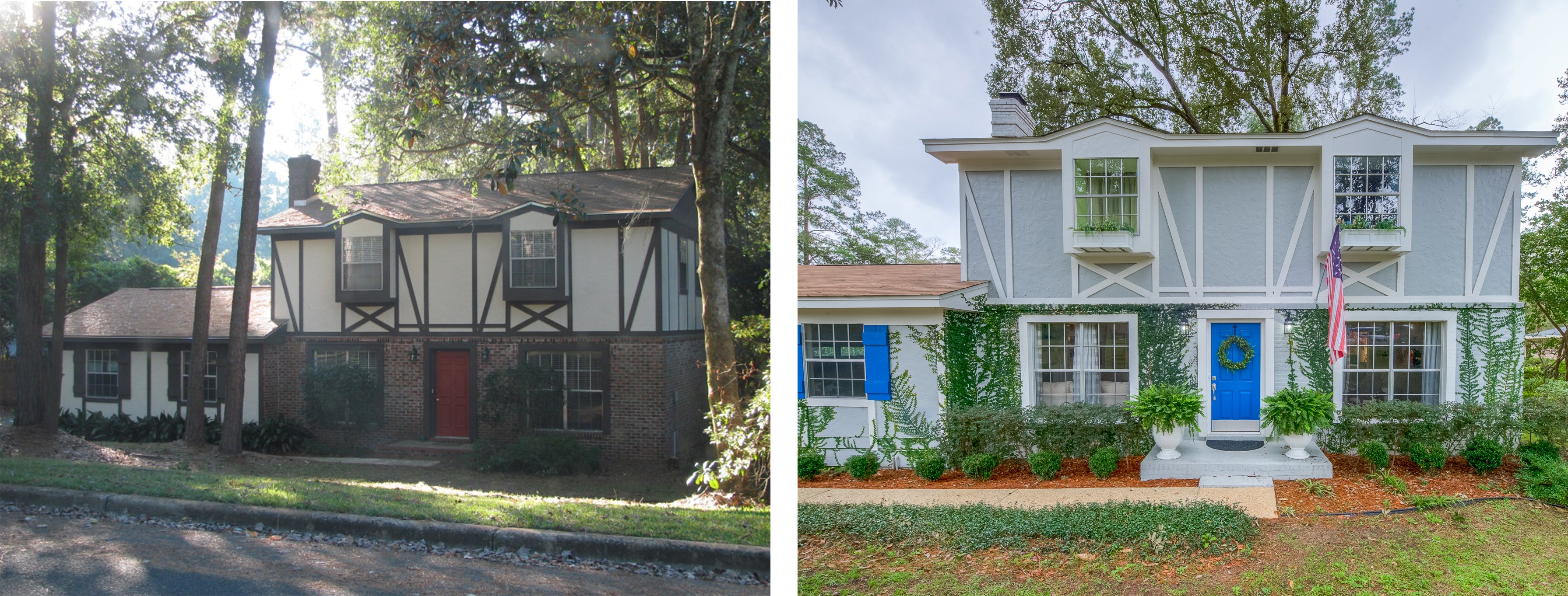 Exterior Before and After - Melissa Colson
