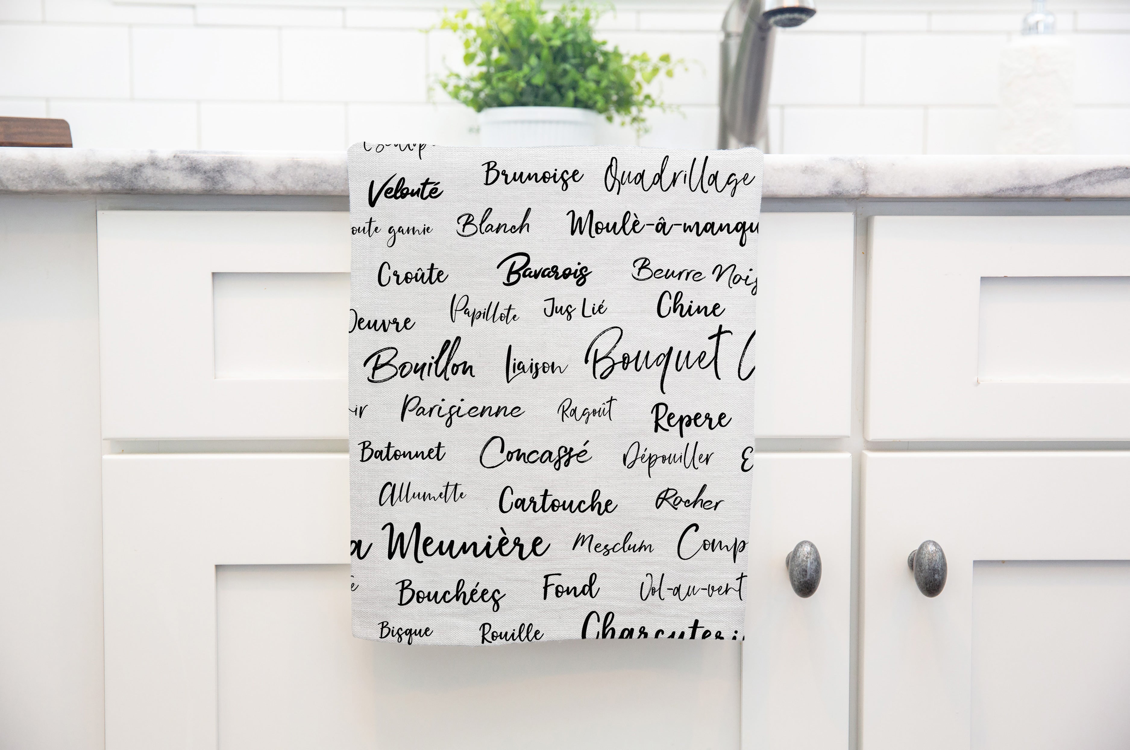 French Culinary Terms Tea Towel | Melissa Colson