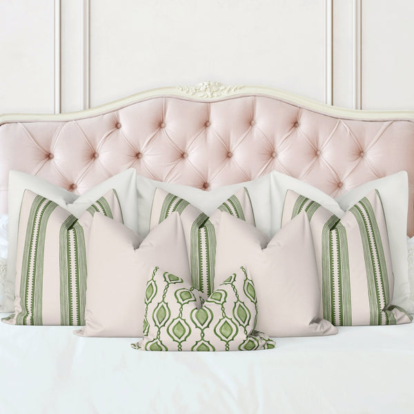 Melissa Colson Marlee King Bed Pillow Cover Set in Wistful Green