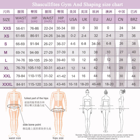 Pants Size Chart by Melody Wear