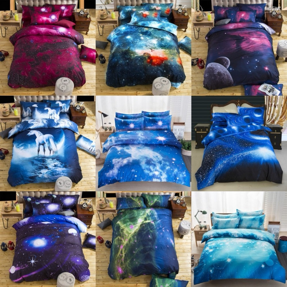 Bedding Sets Universe Outer Space Themed Bed Linen 3d Galaxy Bs04