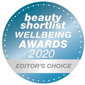 BEAUTY SHORTLIST AWARDS WINNER (2020) WELLBEING EDITOR’S CHOICE AWARD
