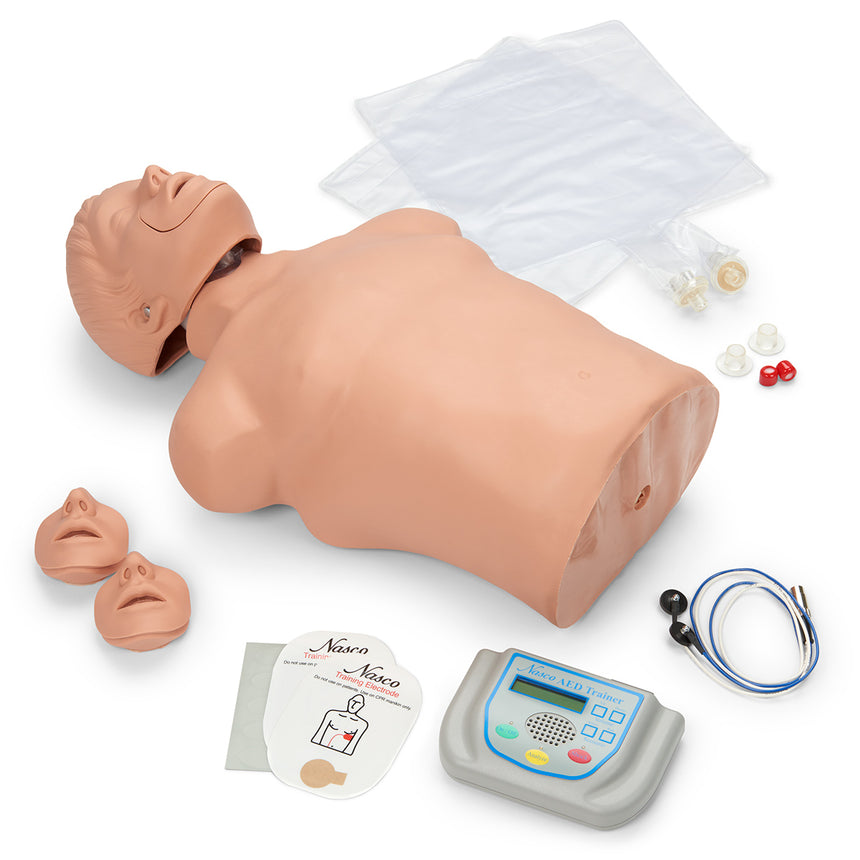 Brad CPR Manikin With Electronic Console and Carry Bag [SKU: 100-2850] – Nasco  Healthcare