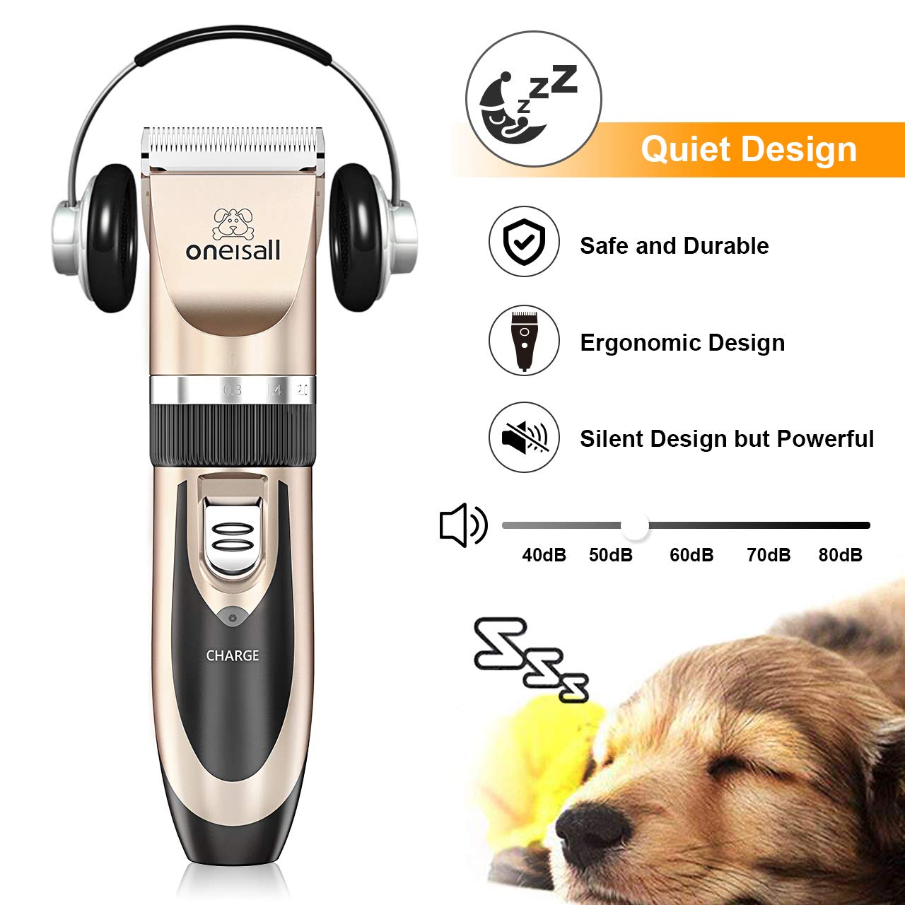 quiet dog shaver