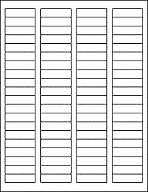 Label Sheets White 1 75 x 0 5 (80 Labels) The Common Scents