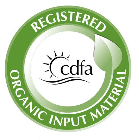 CDFA Registered Organic product