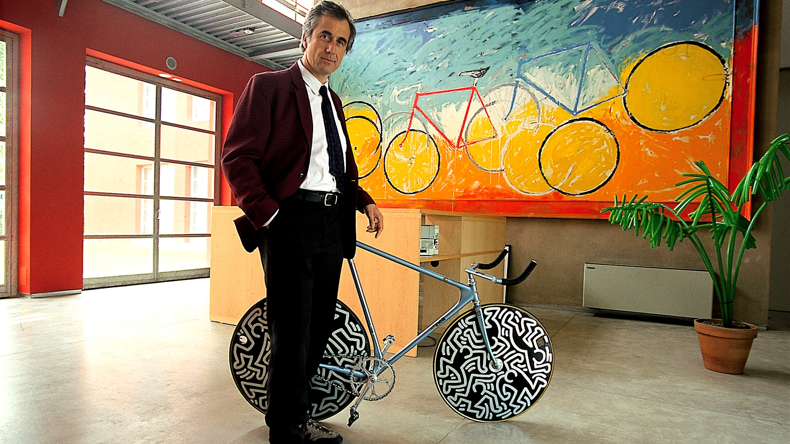 Art & Bicycles – Anotonio Columbo with the Keith Haring Cinelli Laser - Pedal Pedlar Classic & Vintage Cycling