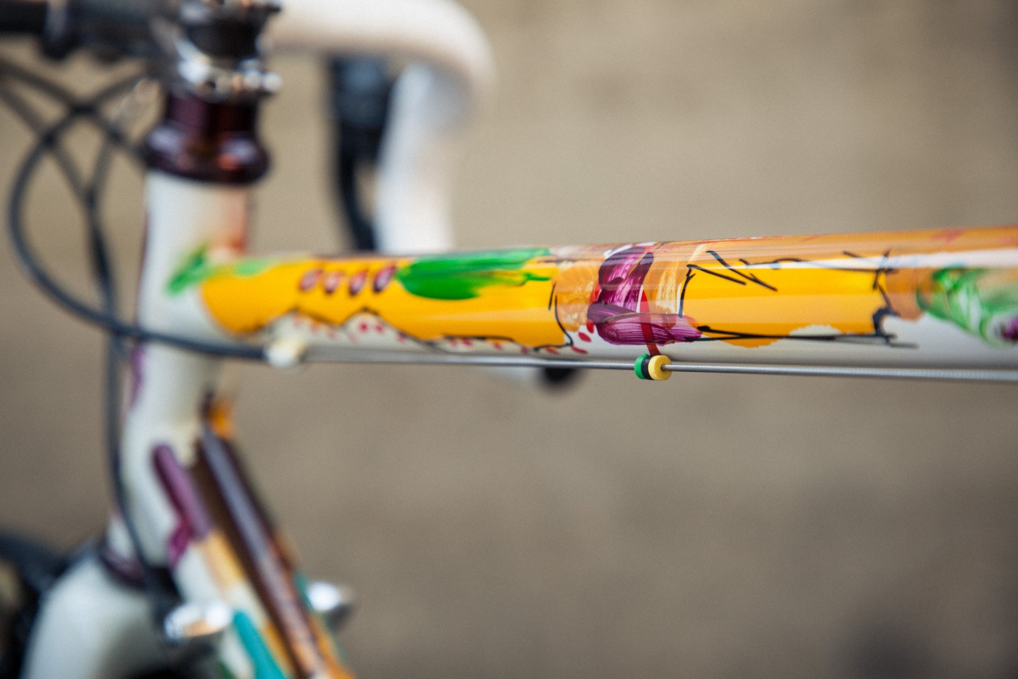Art and bicycles – Dario Pegoretti Duende detail - Pedal Pedlar Classic & Vintage Cycling