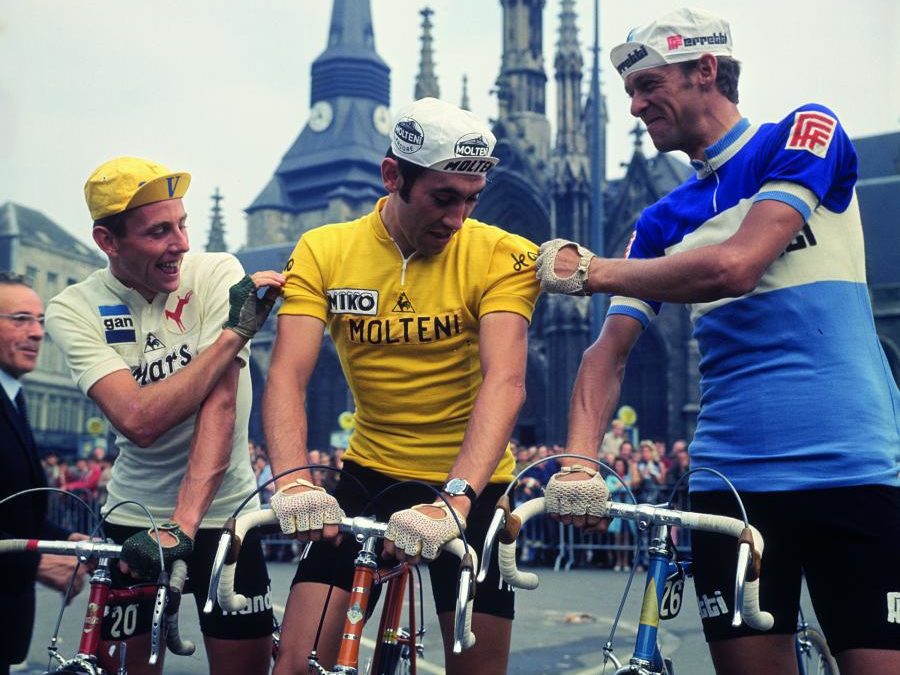 Caps not hats - Eddy Merckx doing it right - Pedal Pedlar Classic & Vintage Cycling