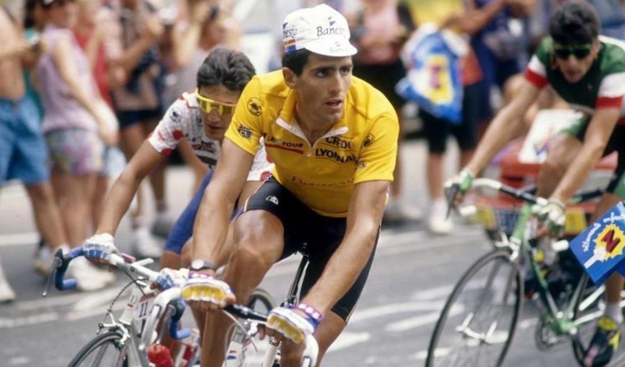 Caps not hats - Miguel Indurain's peak down technique - Pedal Pedlar Classic & Vintage Cycling