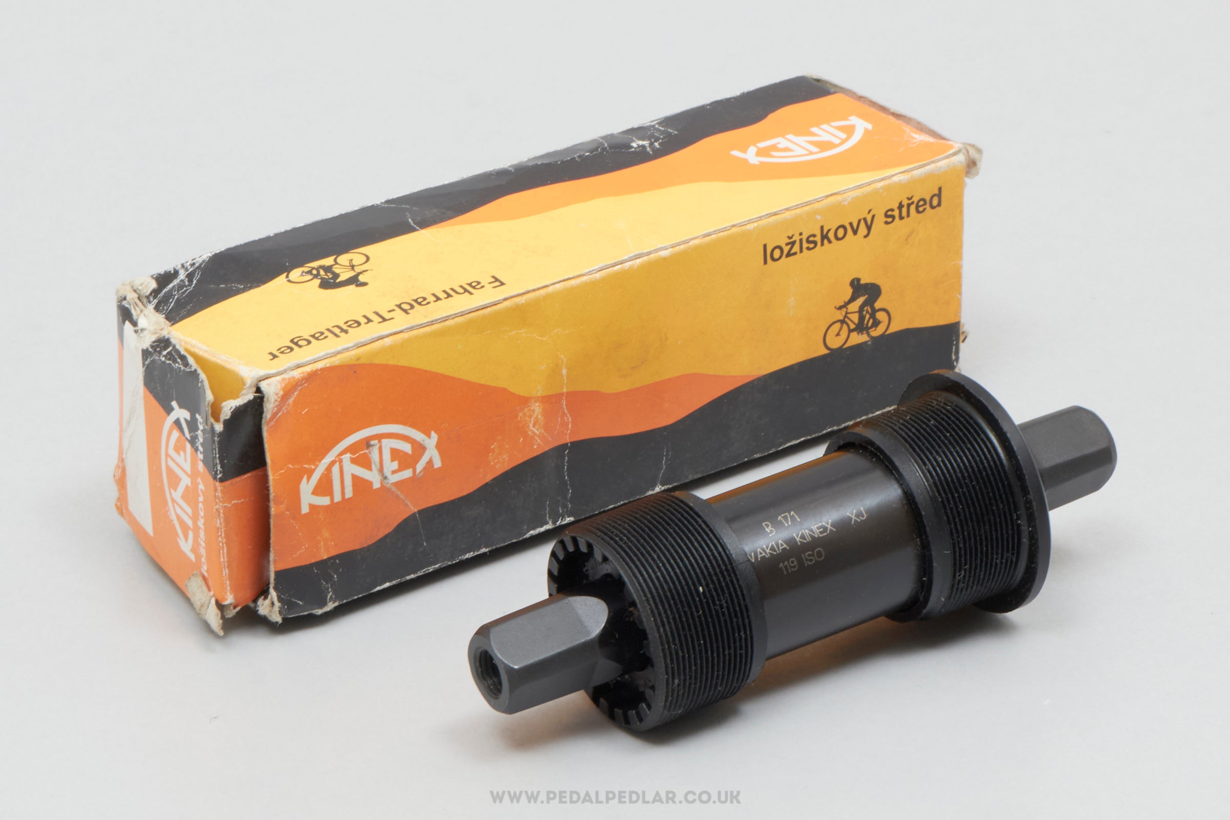Kinex B 171 NOS Vintage English 119 mm ISO Bottom Bracket - Pedal Pedlar - Buy New Old Stock Bike Parts