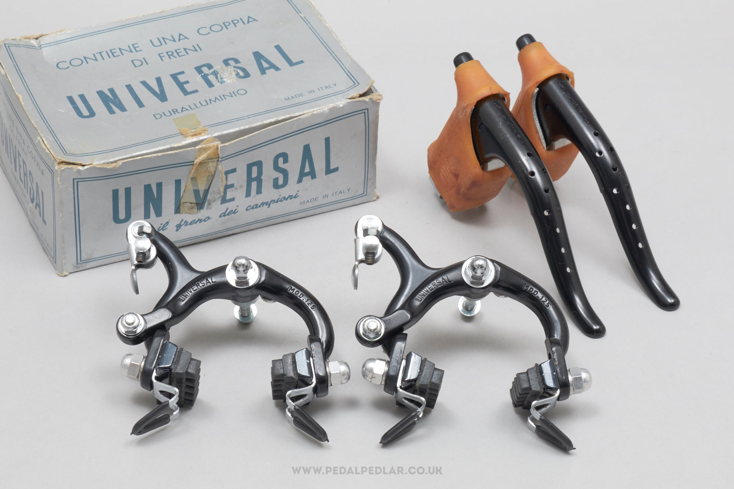 Universal Model 125 / Model 300 Black Edition NOS/NIB Vintage Brake Set - Pedal Pedlar - Buy New Old Stock Bike Parts