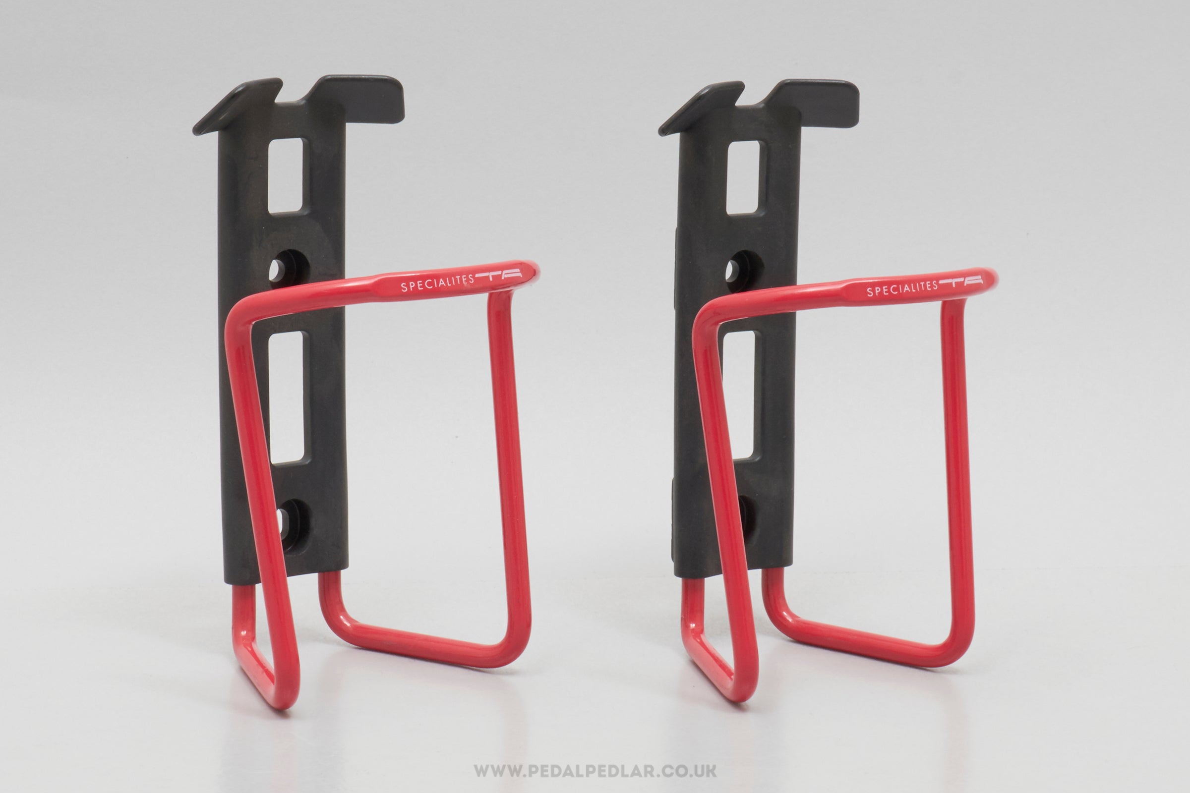 Specialites T.A. Sierra NOS Classic Red Bottle Cages - Pedal Pedlar - Buy New Old Stock Cycle Accessories