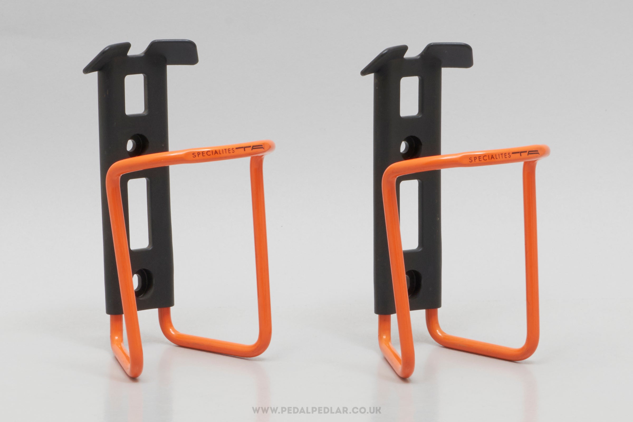 Specialites T.A. Sierra NOS Classic Orange Bottle Cages - Pedal Pedlar - Buy New Old Stock Cycle Accessories