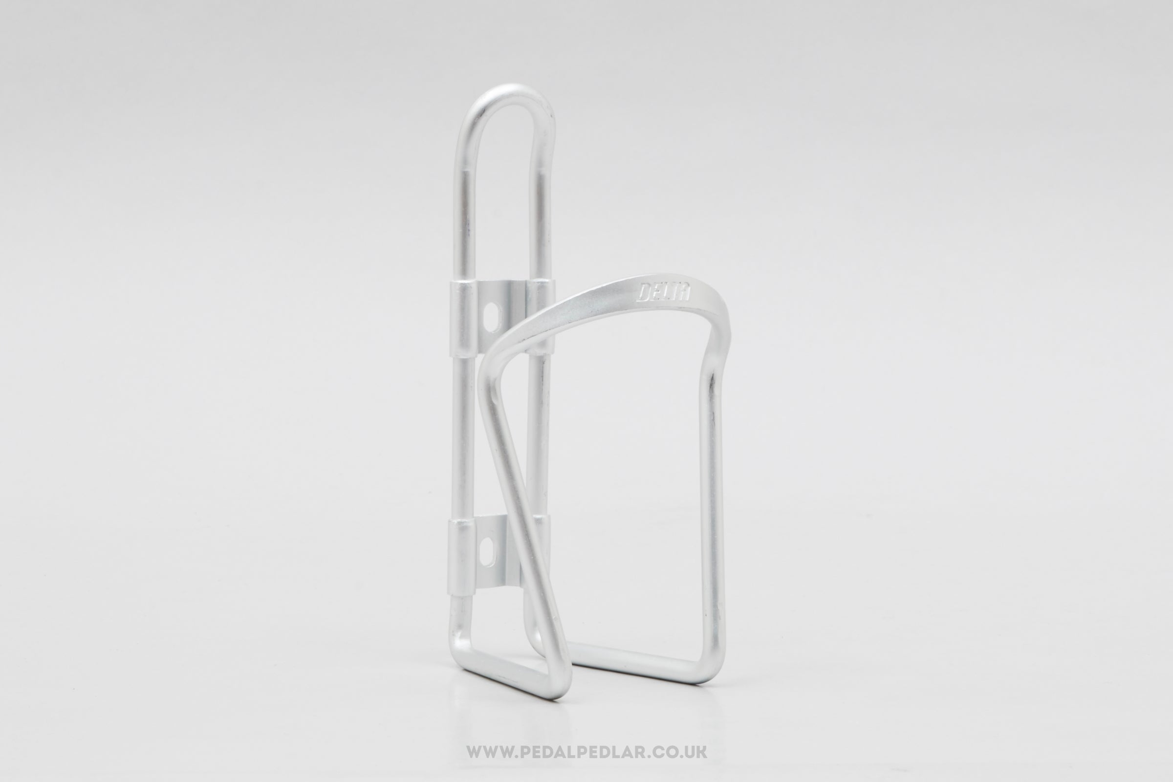 Delta NOS Classic Silver Bottle Cage - Pedal Pedlar - Buy New Old Stock Cycle Accessories